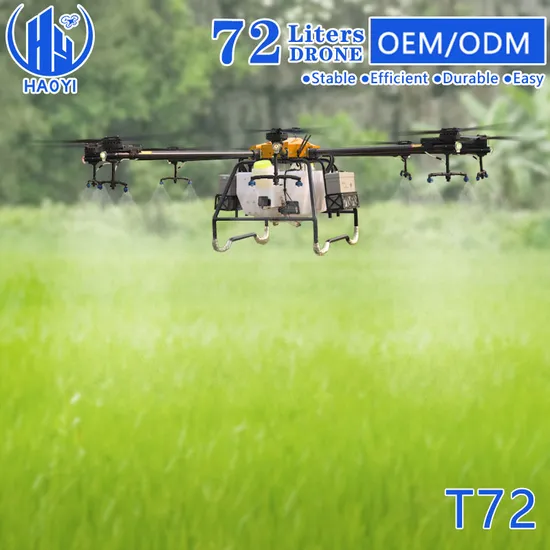 Large Agriculture Drones PARA Fumigar Precio Pesticide Sprayer Industrial Agri Spray Uav 72L Agricultural Fumigate Drone for Agro Farm Crop Spraying Price