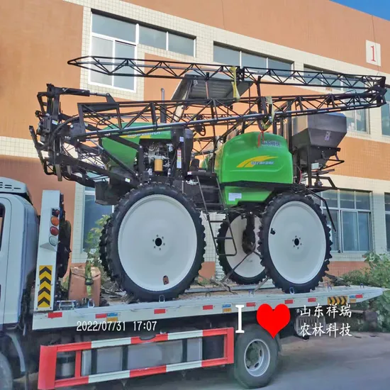 700L Mounted ATV Driving Autonomous Robot Machine Farm Field Orchard Agriculture Chemical Pump Hose Self Propelled Boom Hydraulic Adjustable Sprayer for Fruits