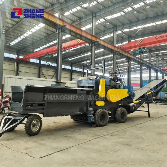 Hot Sale Waste Wood Pallet Chipper Whole Tree Horizontal Grinder Diesel Drum Wood Chipper From China Original Factory