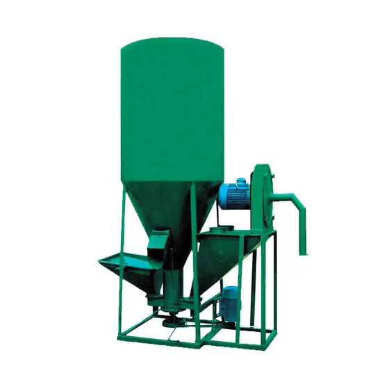 Industrial Vertical Chicken Feed Grinder Mixing Machine Cattle Poultry Feed Crusher Mixer