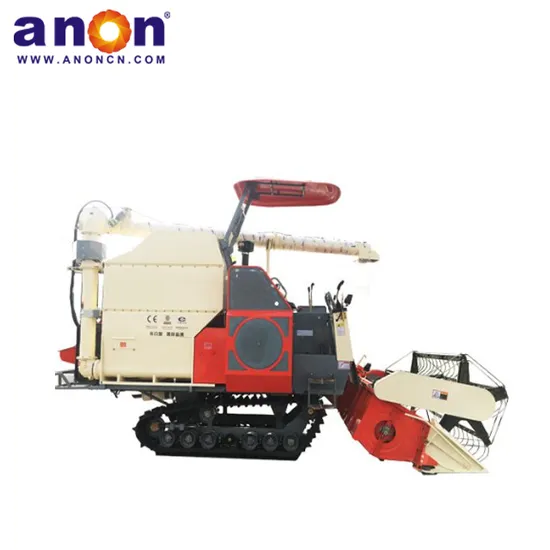 Anon Farm Rice and Wheat Machinery Tracked Rice Combine Harvester