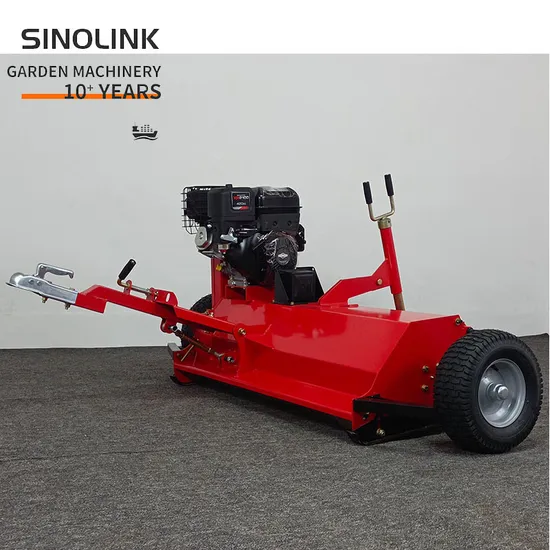 Quad Towable Gasoline Flail Mower with CE Certificate for Home Garden Grass Mower Machine