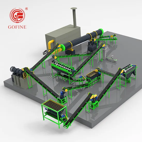 Complete Set Automated Organic Compound Fertilizer Granulation Fertilizer Production Line