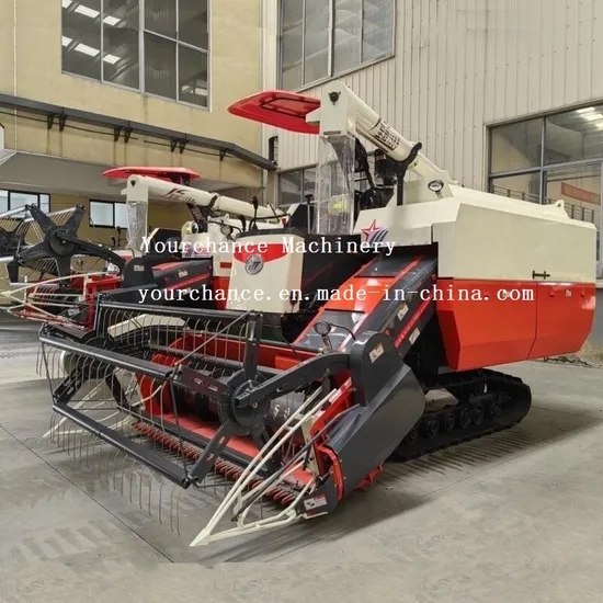 High Quality 4lz-6.0 Selfpropelled, Longitudinal Flow, Full-Feeding, Rubber Track Type Comine Harvester
