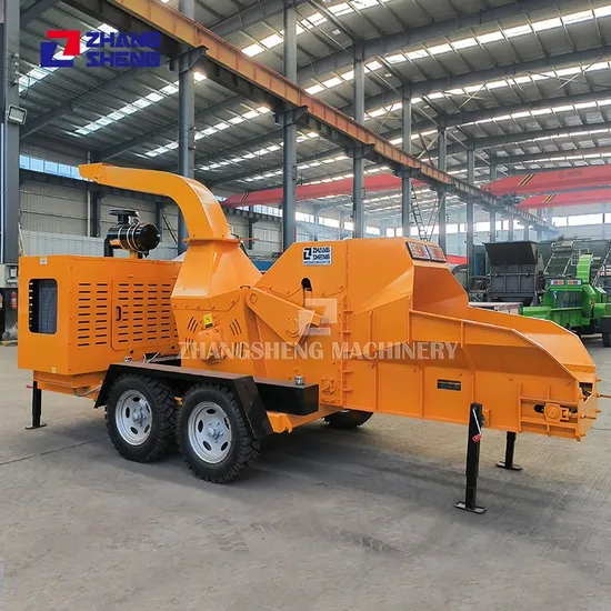 China Industrial 12 Inch Tree Branch Shredder Crusher Forestry Mulcher Large Wood Chipper Machine