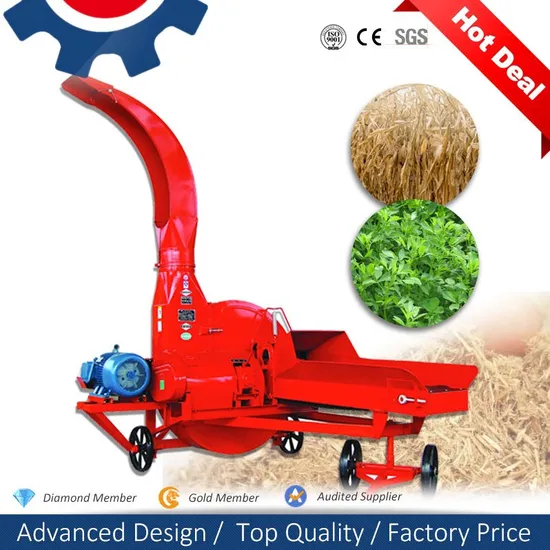Speed Alfalfa Napier Grass Shredder Cutter Machinery for Livestock Feed