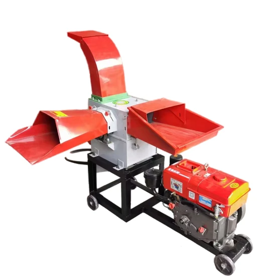 Top Sale 3.8/8t Hay Forage Chopper Chaff Cutter Machine with Diesel Engine
