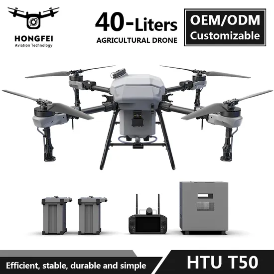 Dron Agricola Fumigador 40L Farm Crop Spray Irrigation Disinfectant Chemicals Agricultural Sprayers 4-Axis Agriculture Centrifugal Spraying Drone for Farmer Use