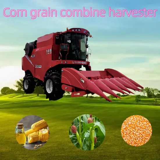 4yzl-6 Corn Combine Harvesting Machine Farm Harvest  Combine Harvester Multi-Function Machinery with 6rows for Rice,Wheat,Corn,Soybean,Sorghum Other Crop Grain.
