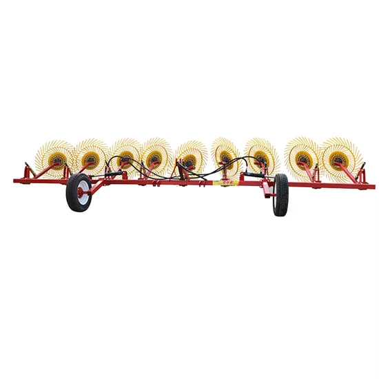 CE Approved Farm Wheel Tractor Pto Mounted Hay Rake Hydraulic Traction Hay Rake