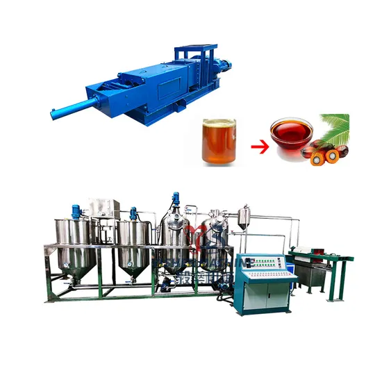 2t/D Stainless Steel Peanut Sunflower Coconut Oil Refining Recycling Machine