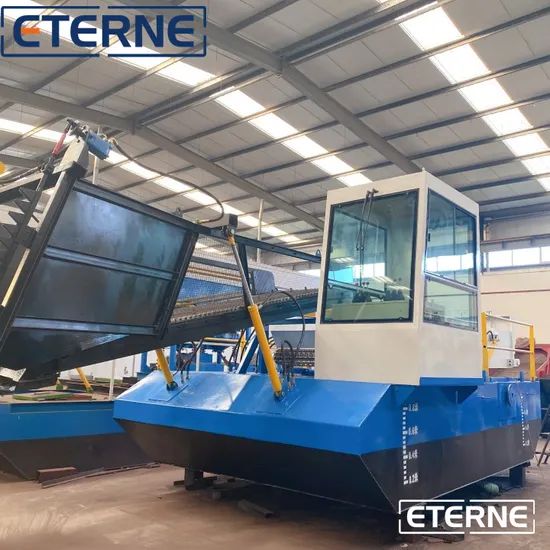 Eterne Aquatic Weed Harvesting Machine for Water Hyacinth Reed Cutter Rubbish Collection Cleaning Harvester