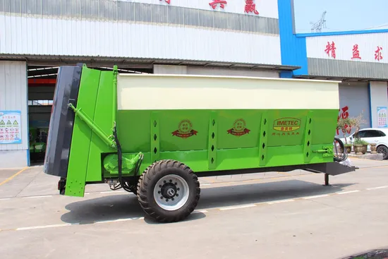 8cbm Solid Manure Spreader Cowdung Mechanical Fertilization for Farm Land