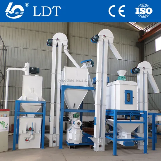 Professional Manufacturer 500-2500kg Animal Feed Pellet Production Line Chicken Feed Making Small Machine