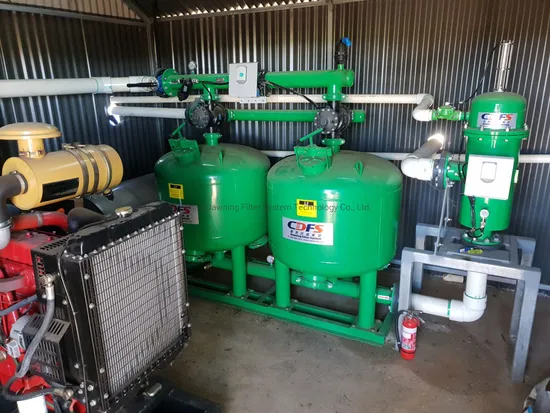 100 Cubic Per Hour 48 Inch Gravel Sandfilter for Irrigation with Valves