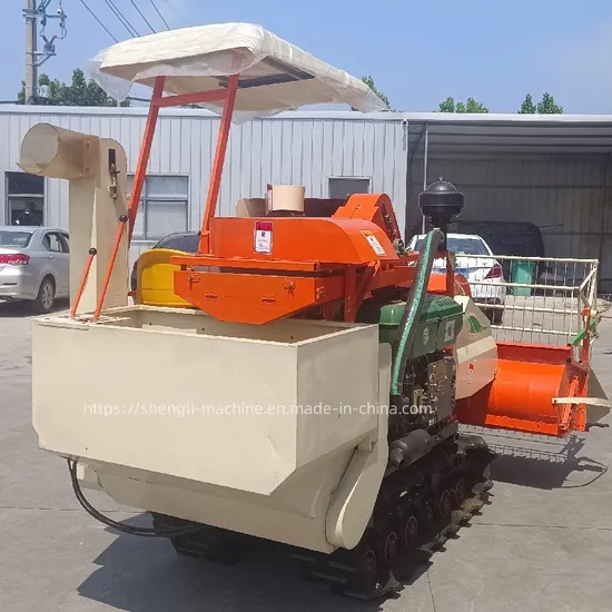 New Mountain Small Combine Harvester Wheat Rice Automatic Unloading Grain Soybean Combine Harvester
