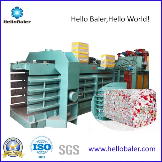 Waste metal baler for baling strapping waste paper pulp metal tyre plastic bottles scraps recycling