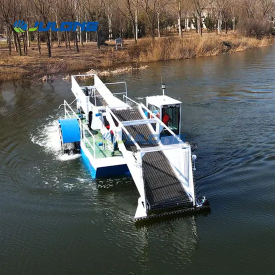 Hydraulic Aquatic Weed Harvester for River Weed Cleaning Water Hyacinth Remove Lily′s Collecting Boat