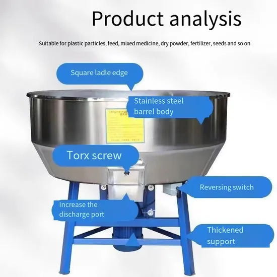 Cheap Price 1000kg/H Feed Mixer Dry or Wet Mixing Machine Corn Wheat Soybean Peanut Feed Mixer Feed Mixer