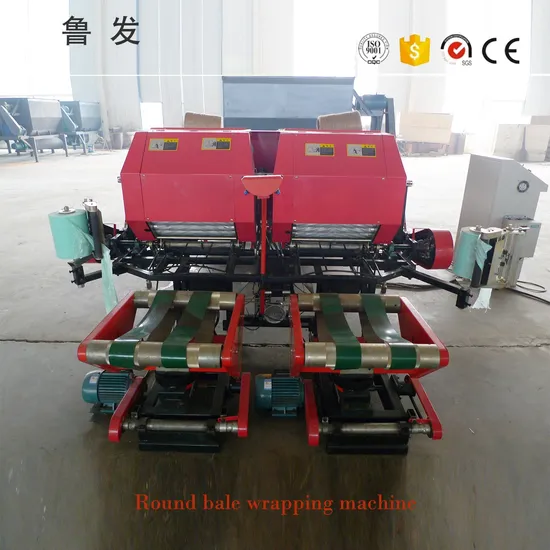 Hot Sale Corn Stalk Silage Packing Machine Clover Hay Round Baler Straw Ryegrass Alfalfa Wrapper for Farm Storage Material Conveying and Packaging Machine
