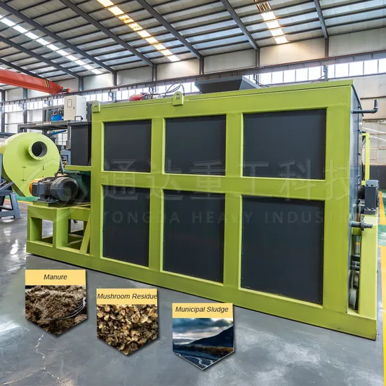 Organic Waste Recycle Treatment Poultry Farming Horizontal Organic Fertilizer Rapid Fermentation Tank