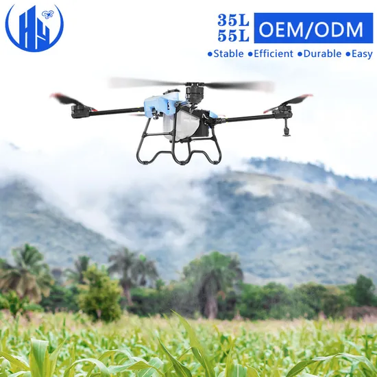 Hf T40 T60 Large Capacity Uav Agro Big Dron Farm Field Cultivos Crop Fumigador Electric Power Agriculture Sprayer Drone for Pest Control Spraying Pesticides