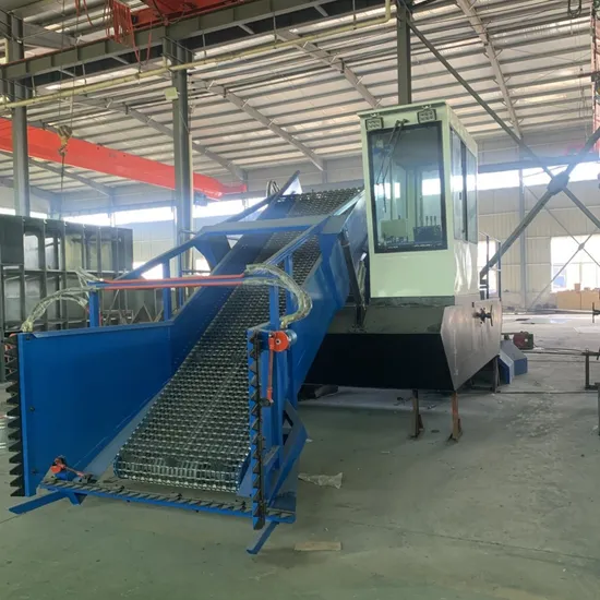 Automatic Aquatic Plant Harvester Machine River Lake Cleaning Boat