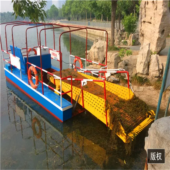 Keda Garbage Collection Boat High Efficiency Trash Skimmer Weed Cutting Boat