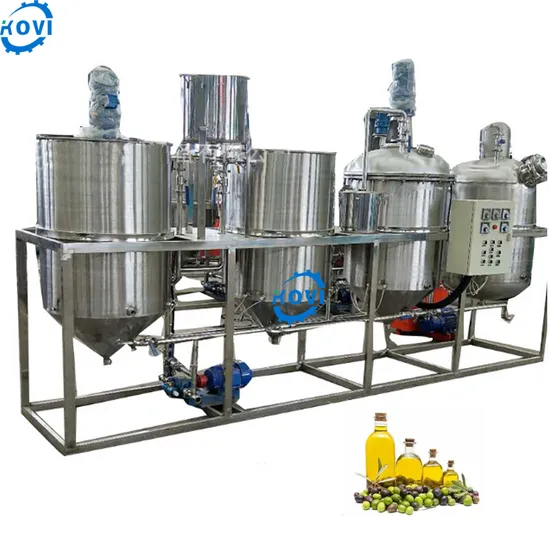Cooking Oil Refining Machine Peanut Oil Palm Crude Oil Refiner Big Refinery Plants Production Line