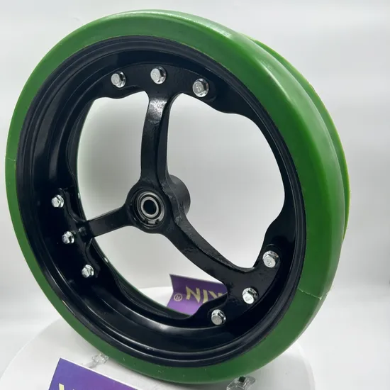 4.5X16 Spoke Wheel Assembly and Semi-Pneumatic Polyurethane Tire