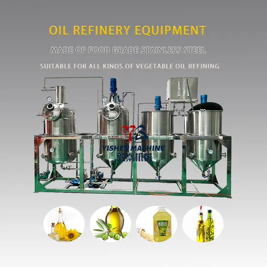 Healthy Food Grade Palm Coconut Refined Stainless Steel Oil Refining Machine
