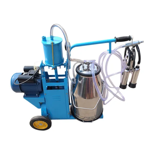 About 49 Kg Advanced Mobile Milking Machine with Single Bucket