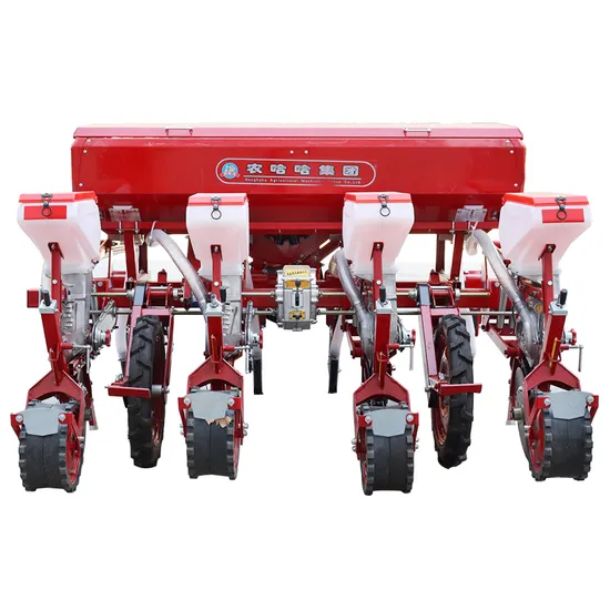Heavy-Duty Pneumatic 4 Rows Corn Planter with Gearbox and Fertilizing Function