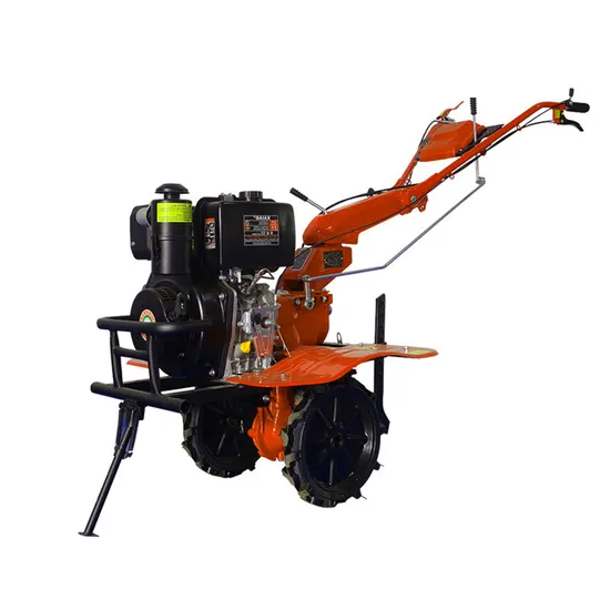 China Factory Supply 12HP 15HP Weeder Walking Tractor Gear Drive Power Tiller with 2 Disc Plough 24 Blades for Farm