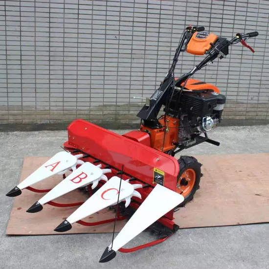 Small Tractor Mounted Corn Maize Forage Combine Harvester Reaper for Power Tiller