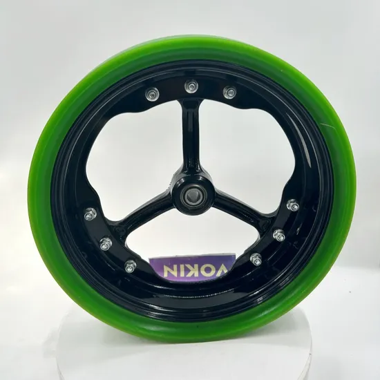 3"/4.5"X16" Urethane Wheel and Tire - Red Rim Color Options