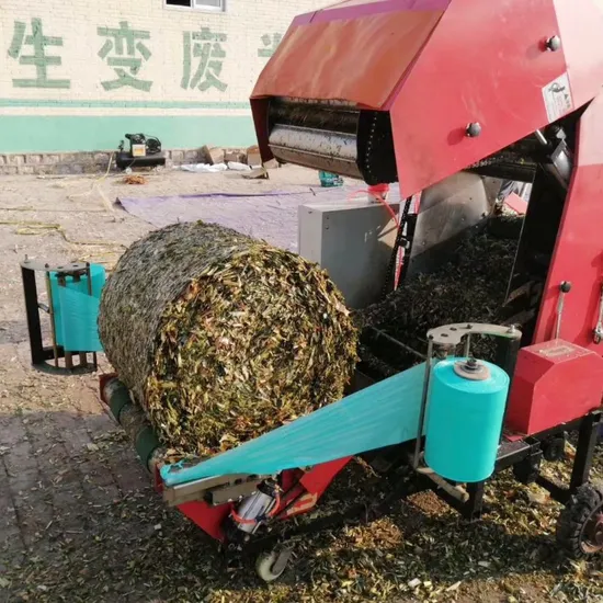 Electric Diesel Type Corn Silage Baler and Wrapper Machine Straw Hay Mini Round Baler Silage Packing Machine Used in Farm