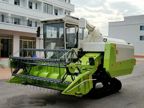Rice Wheat Combine Harvester with Cabin and Air Conditioner