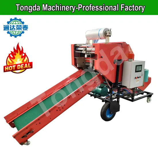OEM or ODM Cheap Diesel Engine Silage Straw Baler Wrapping Machine
