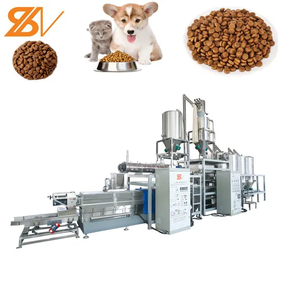 High Quality Professional Automatic Complete Twin Screw Extruder Pet Dog Cat Fish Food Making Machine Production Line