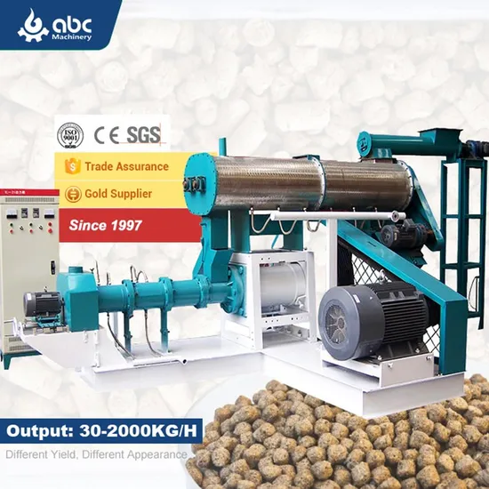 2023 Hot Sale Double Stage 30-2000kg Price Shrimp Feed Pellet Making Machine