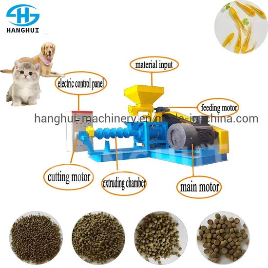 Hot Sale Fish Farming Automatic Tropical Fish Feed Machinery Extruder Plant Production Line