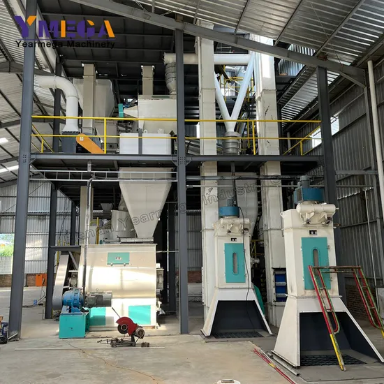 Turnkey Plant Automatic Chicken Feed Making Line Animal Feed Mill Processing Line