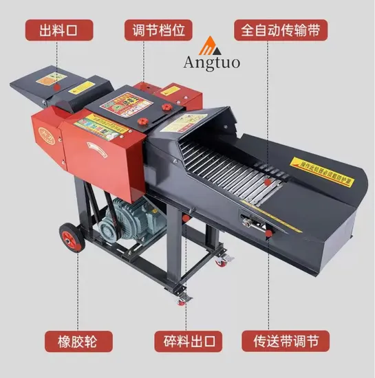 Good Quality Chaff Grass Cutter Machine with Blades for Livestock Feed
