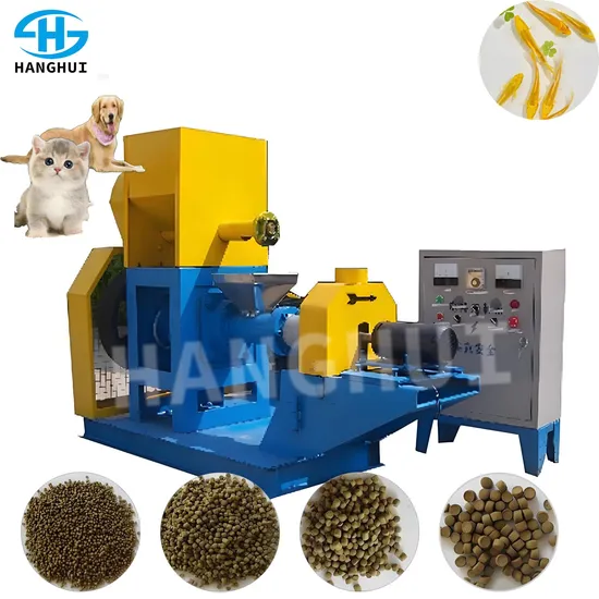 Automatic Fish Food Making Machine, Floating Fish Feed Extruder, Fish Food Processing Line