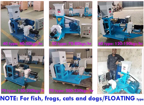 Floating Fish Meal Shrimp Pets Feed Granulator Extruder