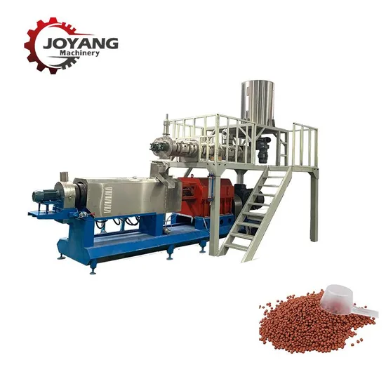 Dry Extrusion Fish Feed Processing Machinery Sinking Shrimp Fodder Extruder Machine