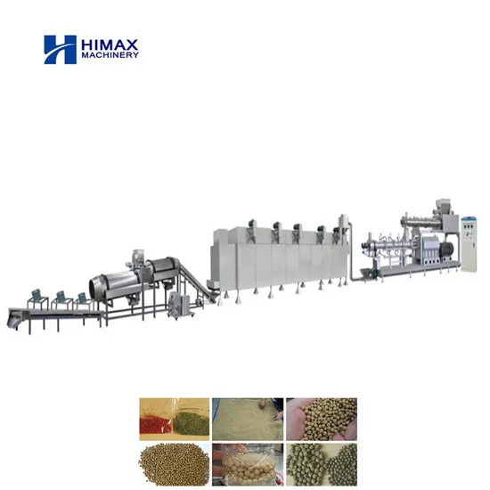 Twin Screw Automatic Floating Fish Feed Making Extruder Feed Processing Machine