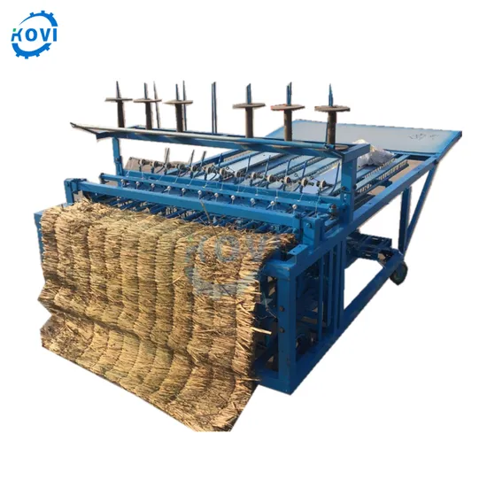 Wheat Straw Mat Knitting Machine Reed Straw Mat Knitting Weaving Making Machine Bamboo Reed Mat Maker Price