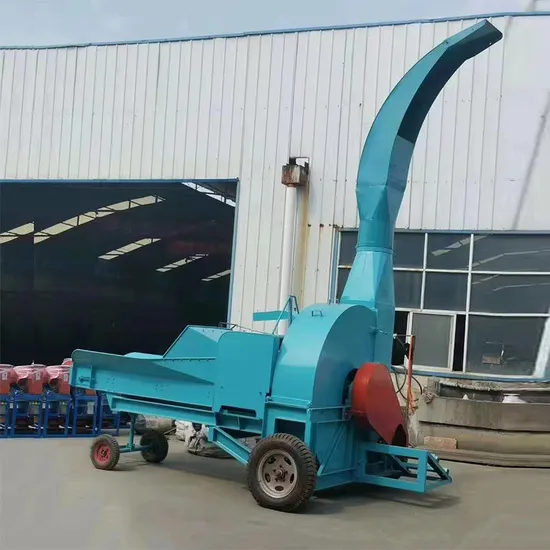 Gasoline Engine or Motor Silage Hay Straw Grass Chaff Cutter and Crusher Machine Used for Animal